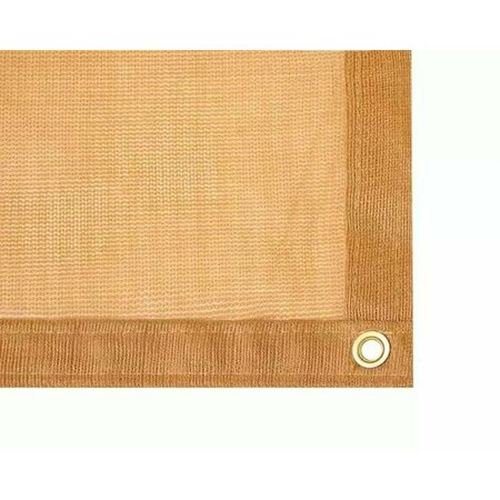 TARPS NOW 6 ft x 12 ft Heavy Duty 50 Mil Tarp, Tan, 100% Virgin HDPE Polypropylene CSM75TN-0612